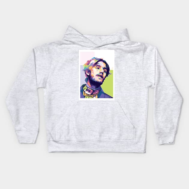 Lil Peep WPAP Kids Hoodie by can.beastar